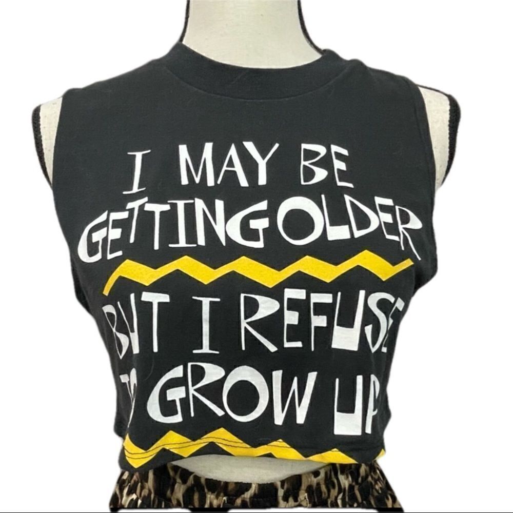 VINTAGE Y2K Graphic Crop Tank Top Tee ONE OF A KIND!